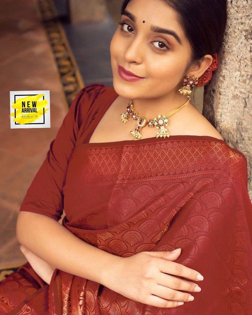 Luxe Layers: Jacquard Border Silk Saree for the Fashion-Forward-Minimum Qty -10 Pic