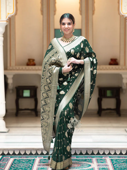 Drape And Dominate - Silk Saree with Luxe Jacquard Game-Minimum Qty -10 Pic