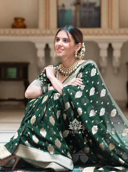 Drape And Dominate - Silk Saree with Luxe Jacquard Game-Minimum Qty -10 Pic