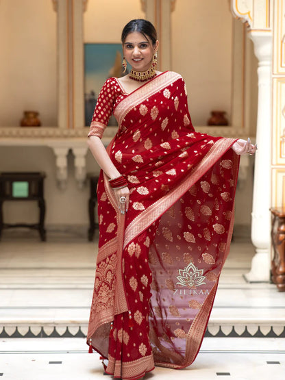 Drape And Dominate - Silk Saree with Luxe Jacquard Game-Minimum Qty -10 Pic