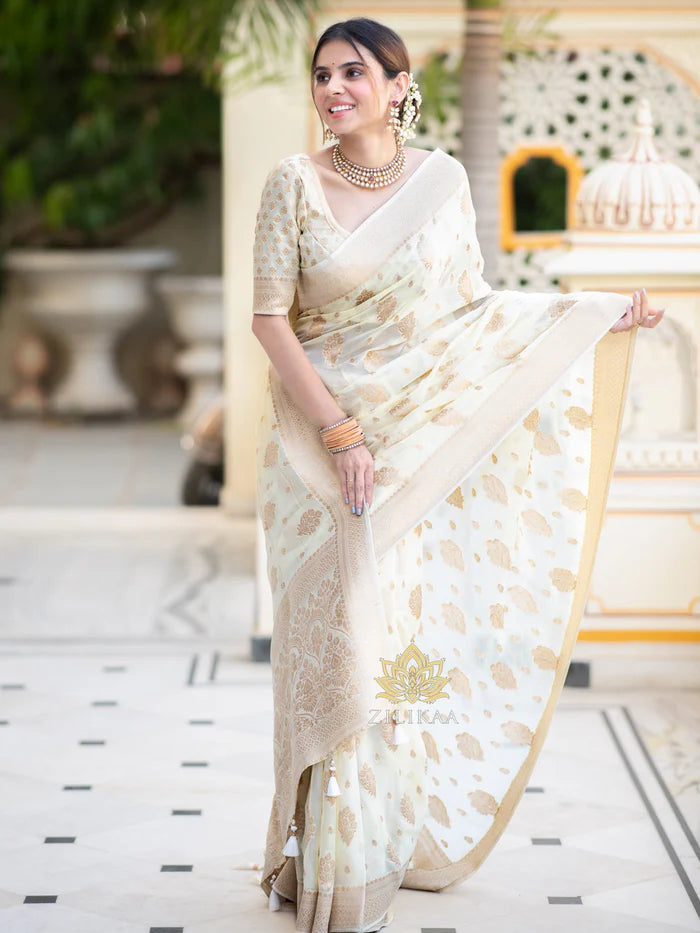 Drape And Dominate - Silk Saree with Luxe Jacquard Game-Minimum Qty -10 Pic