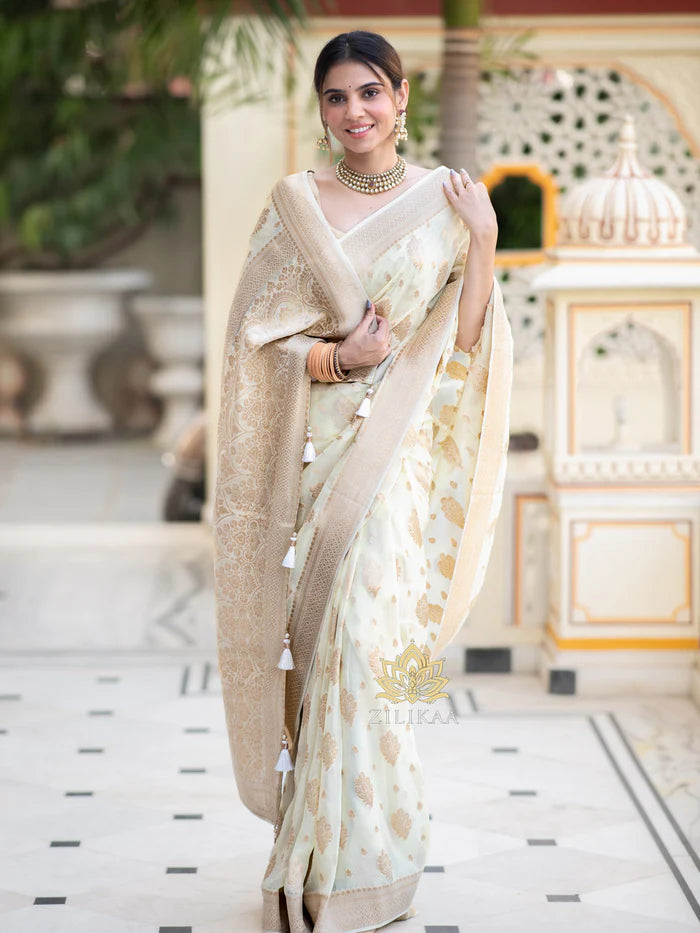 Drape And Dominate - Silk Saree with Luxe Jacquard Game-Minimum Qty -10 Pic