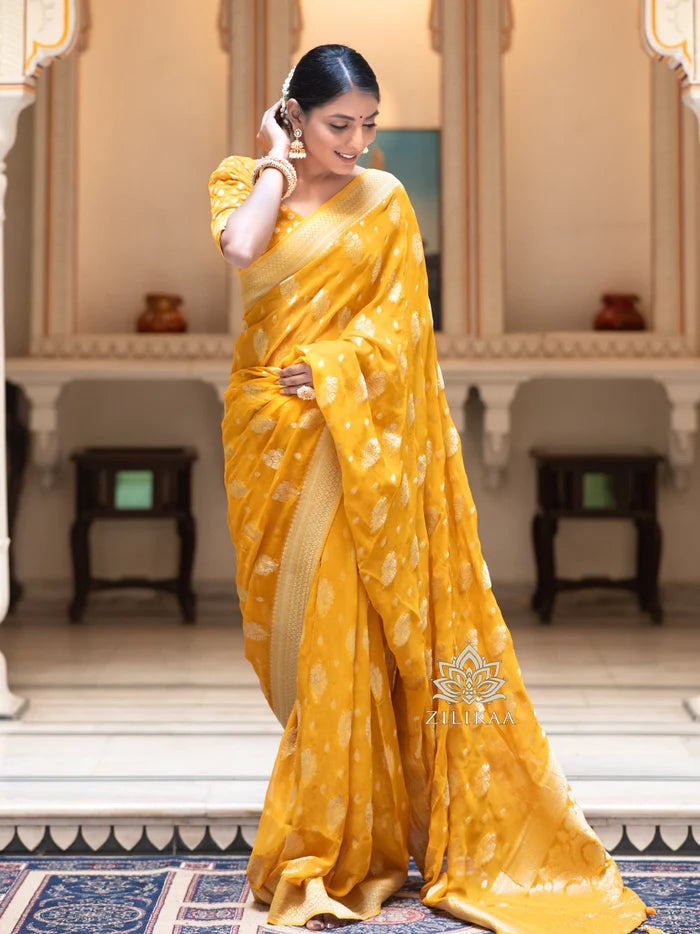 Drape And Dominate - Silk Saree with Luxe Jacquard Game-Minimum Qty -10 Pic
