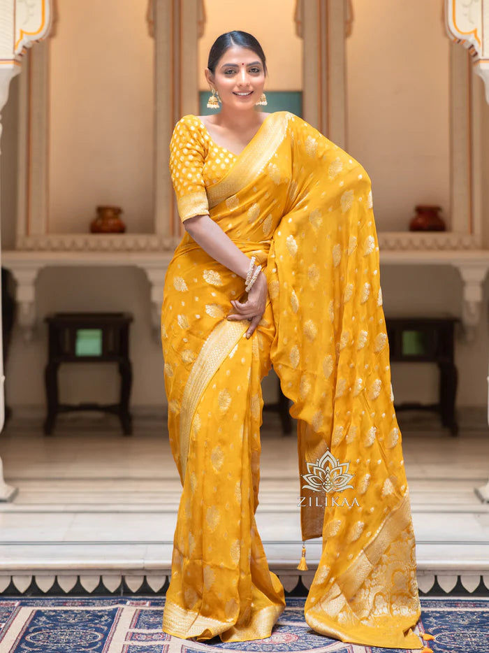 Drape And Dominate - Silk Saree with Luxe Jacquard Game-Minimum Qty -10 Pic
