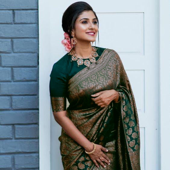 Vibe Check: Jacquard Border Silk Saree with Luxe Feels-Minimum Qty -10 Pic