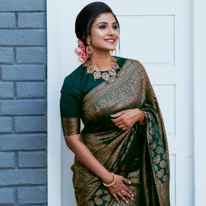 Vibe Check: Jacquard Border Silk Saree with Luxe Feels-Minimum Qty -10 Pic