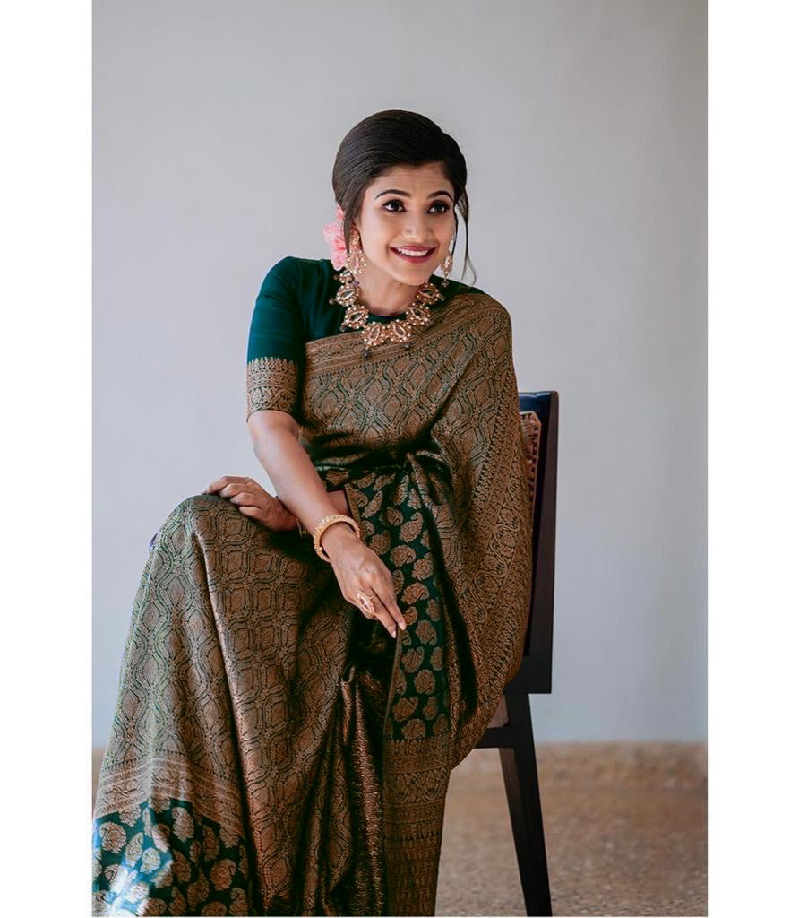 Vibe Check: Jacquard Border Silk Saree with Luxe Feels-Minimum Qty -10 Pic