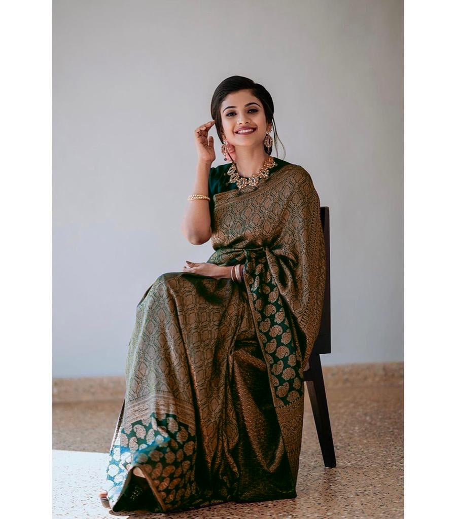 Vibe Check: Jacquard Border Silk Saree with Luxe Feels-Minimum Qty -10 Pic
