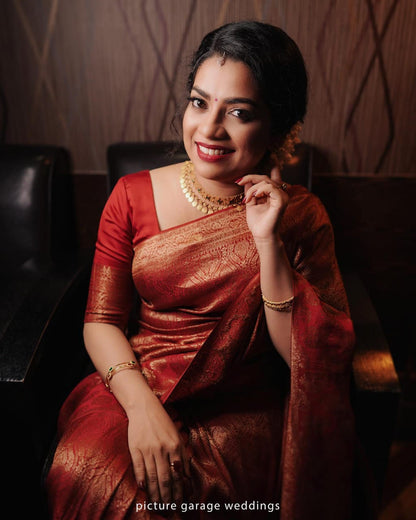 Vibe Check: Jacquard Border Silk Saree with Luxe Feels-Minimum Qty -10 Pic