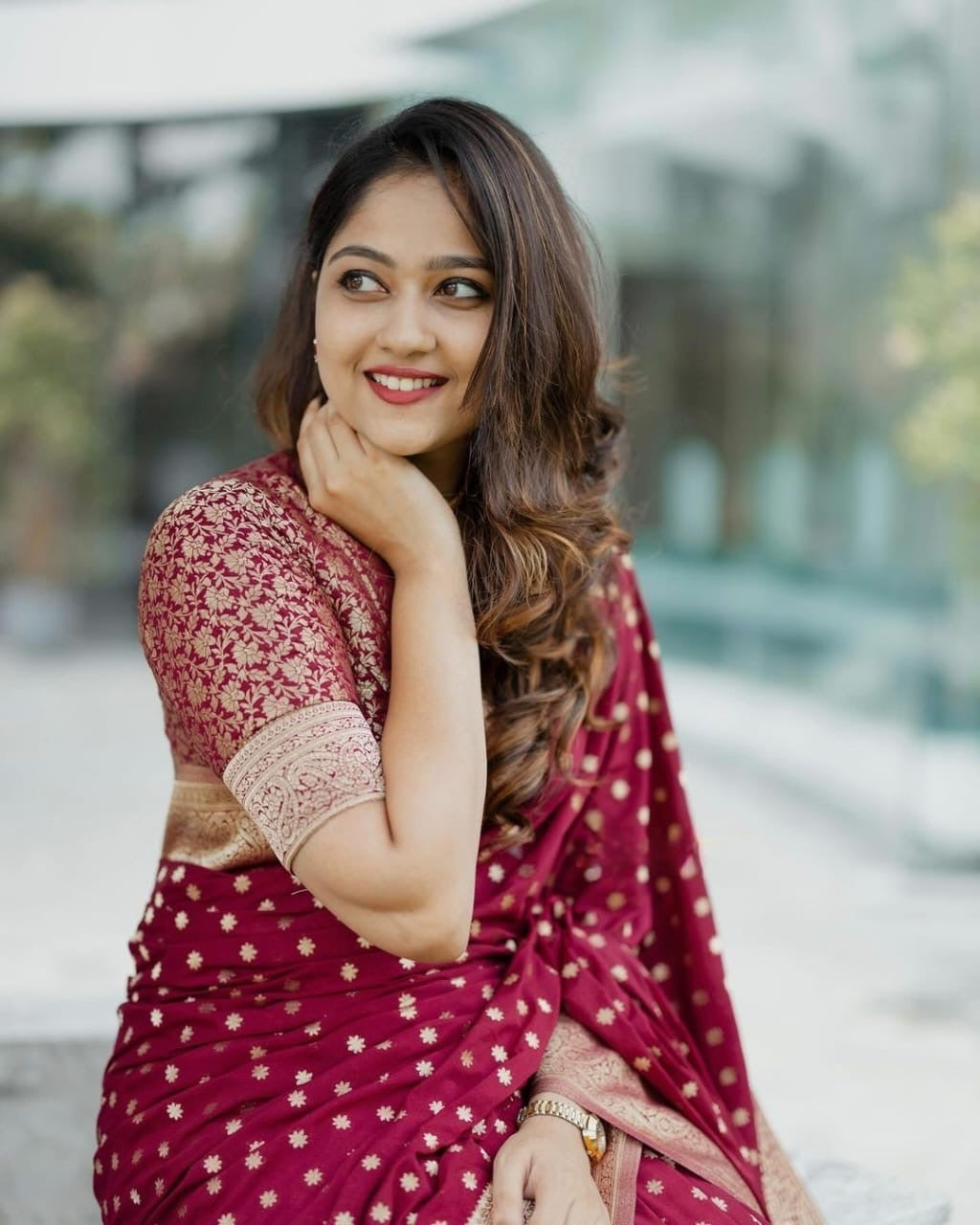 Runglory Elegant Maroon Silk Saree-Minimum Qty -10 Pic