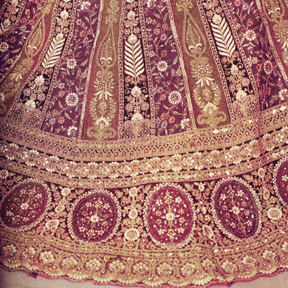 Radiant Purple Bridallehenga-Minimum Qty -10 Pic