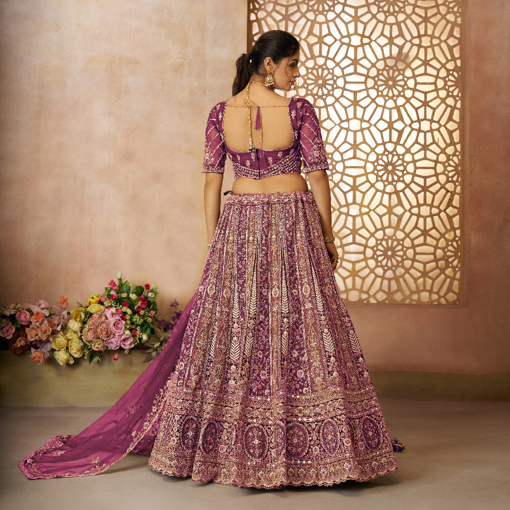 Radiant Purple Bridallehenga-Minimum Qty -10 Pic