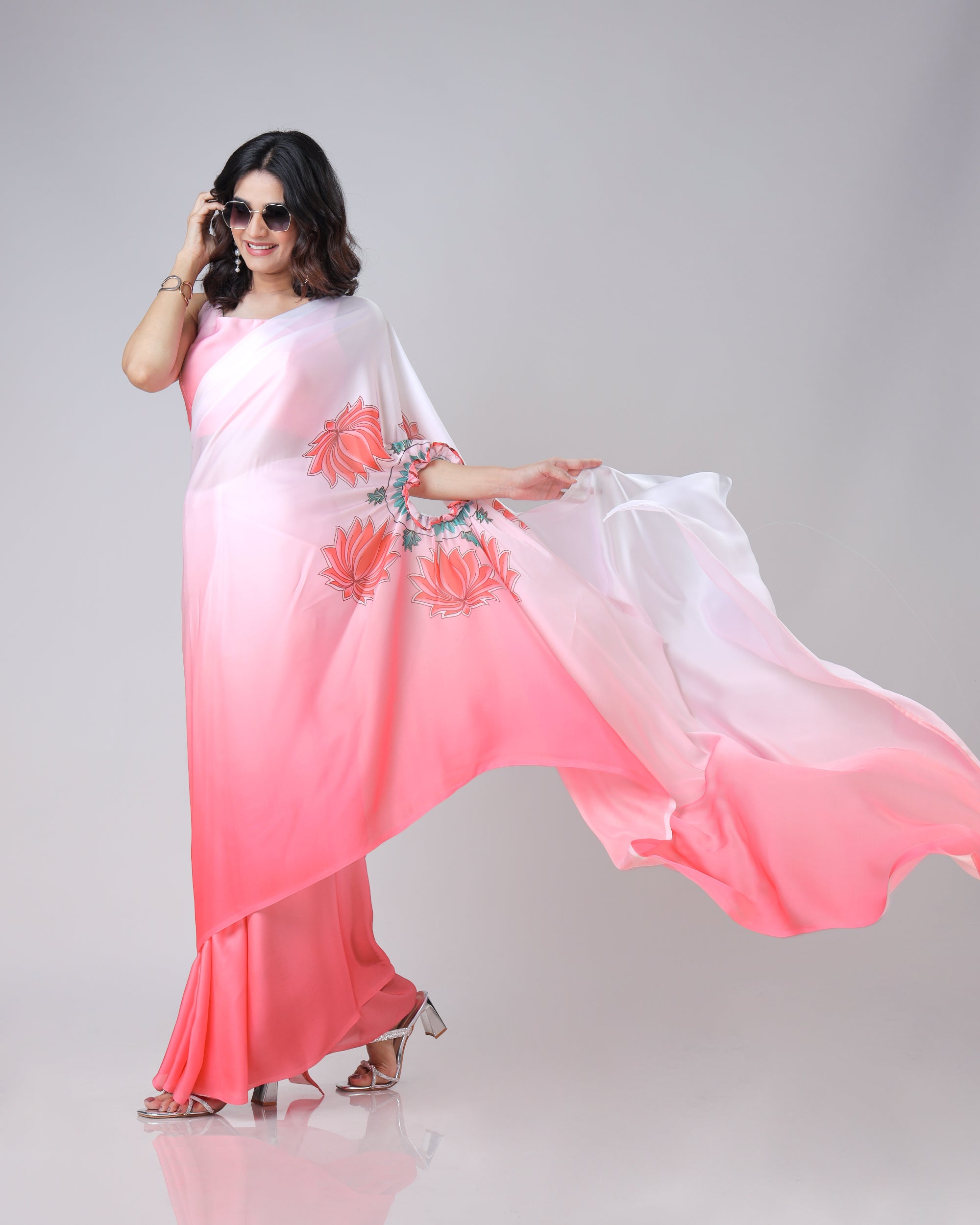 Exclusive Trendy Freehand Mandala Saree
