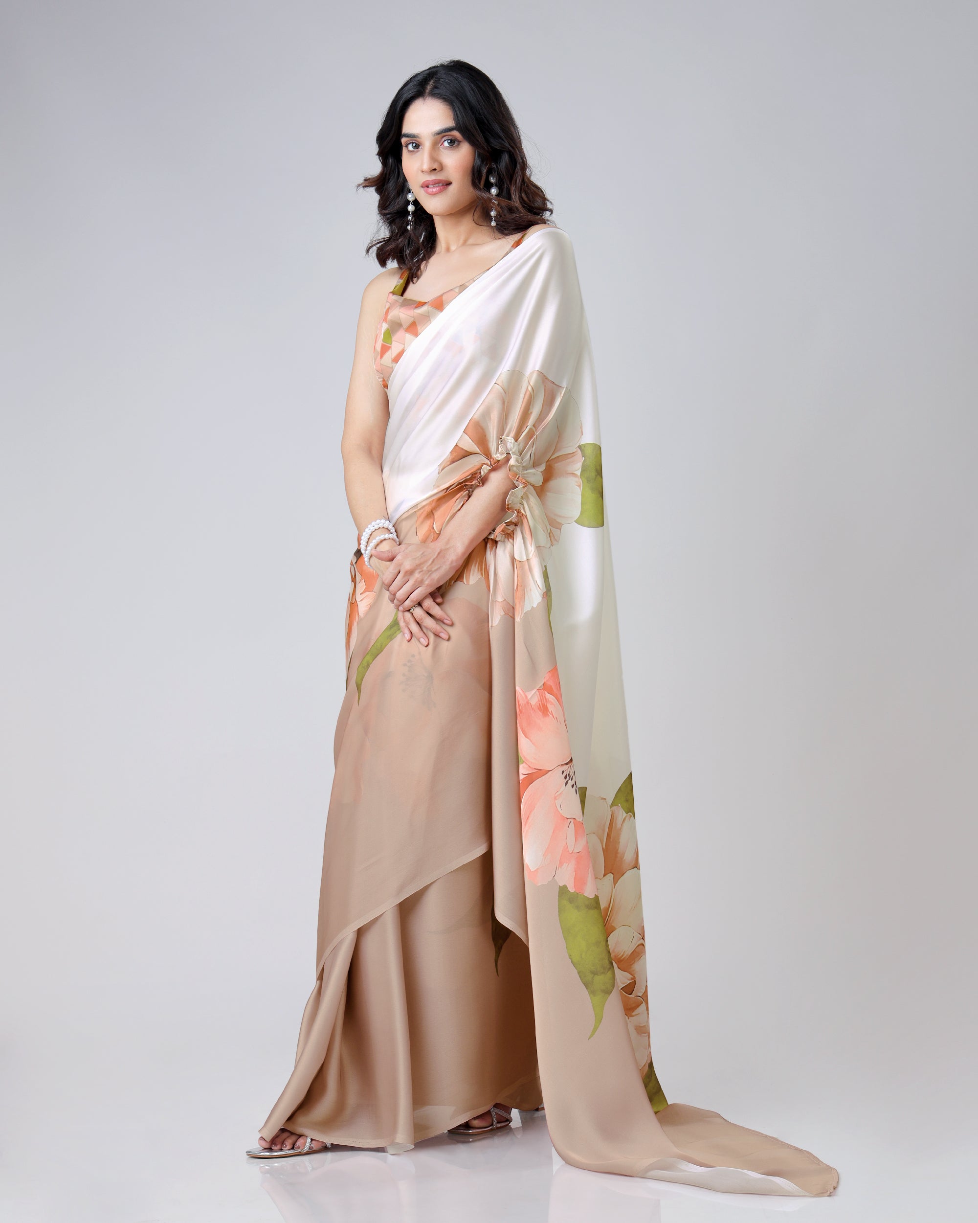 Exclusive Trendy Freehand Mandala Saree