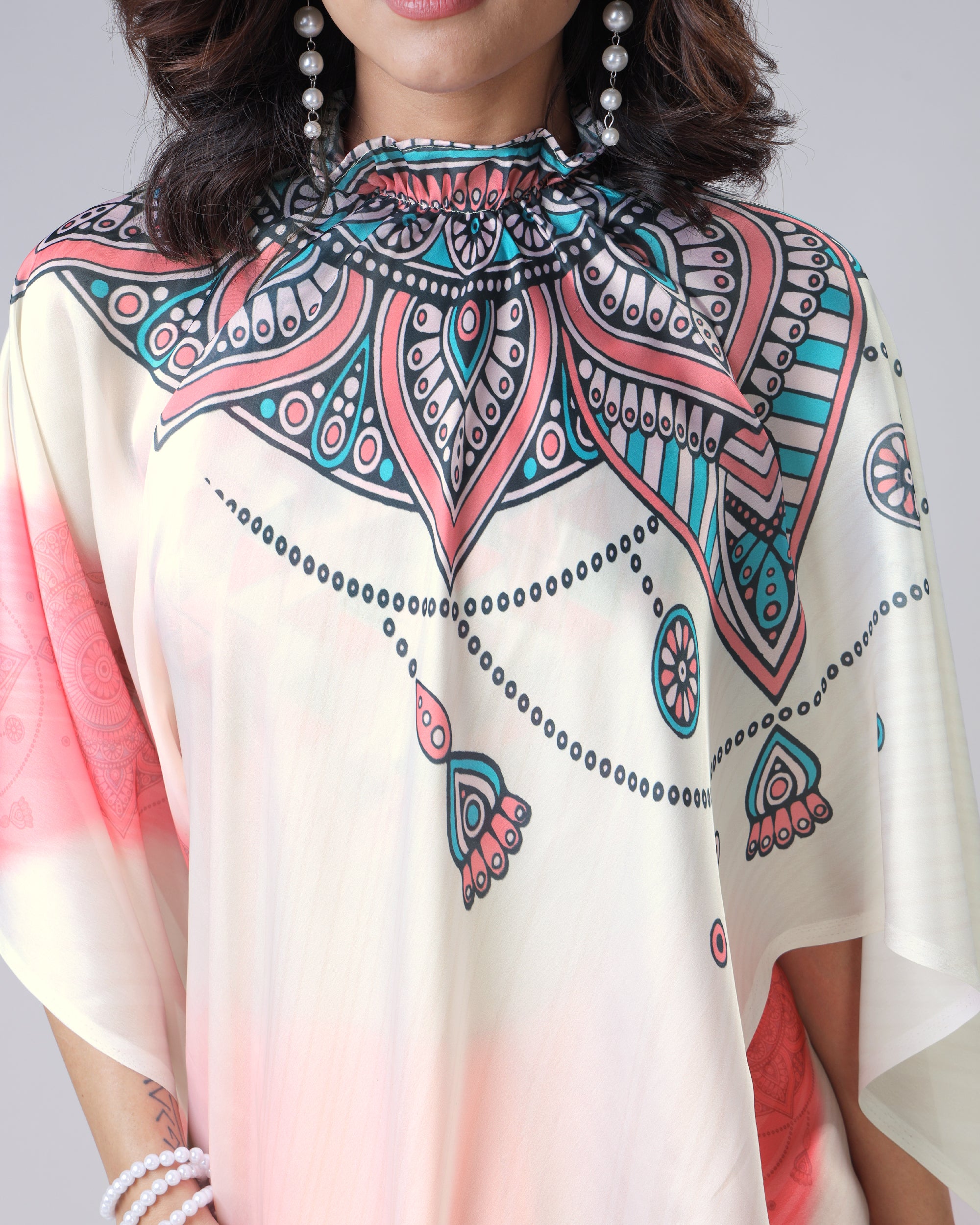 Exclusive Trendy Freehand Mandala Saree