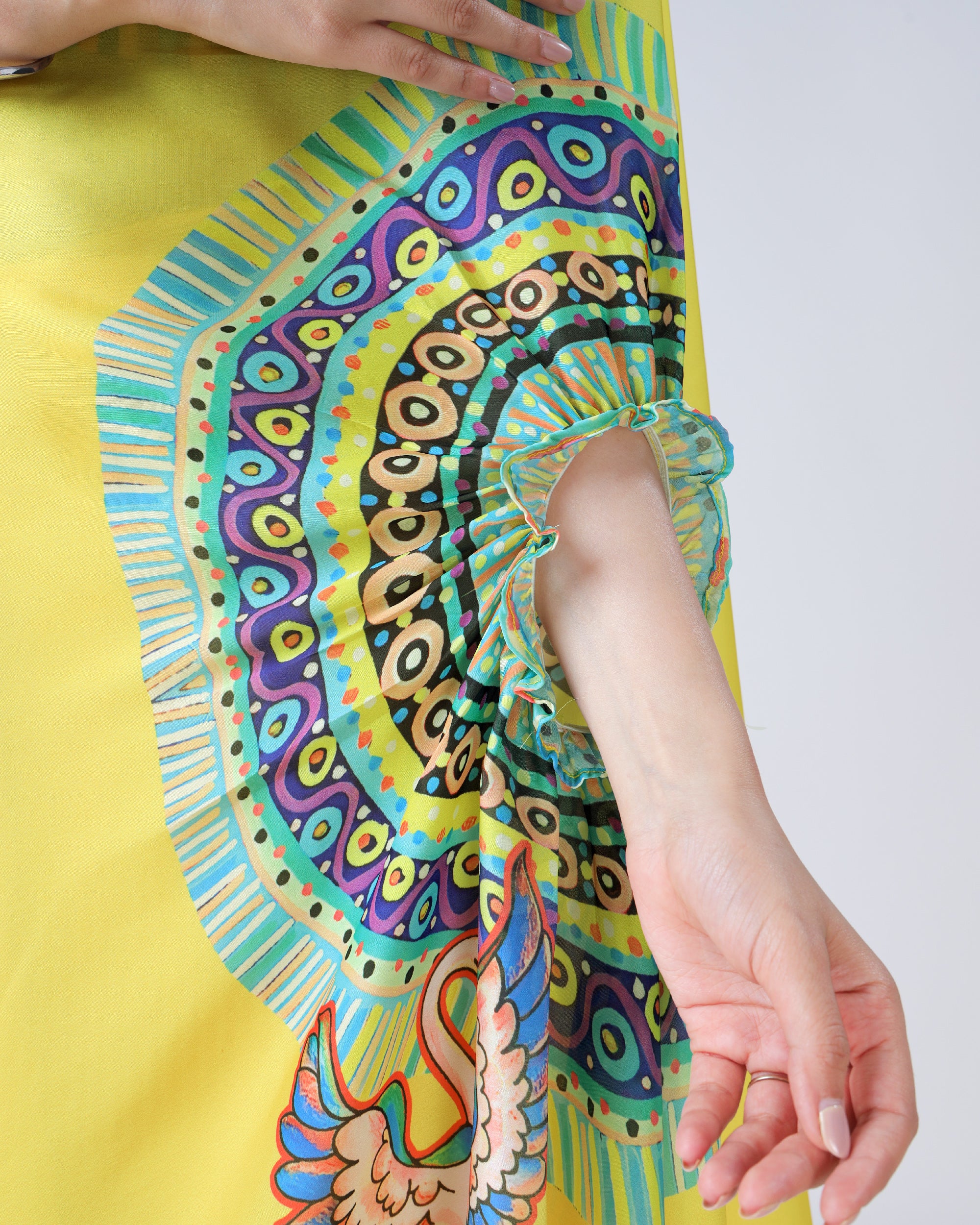 Exclusive Trendy Freehand Mandala Saree