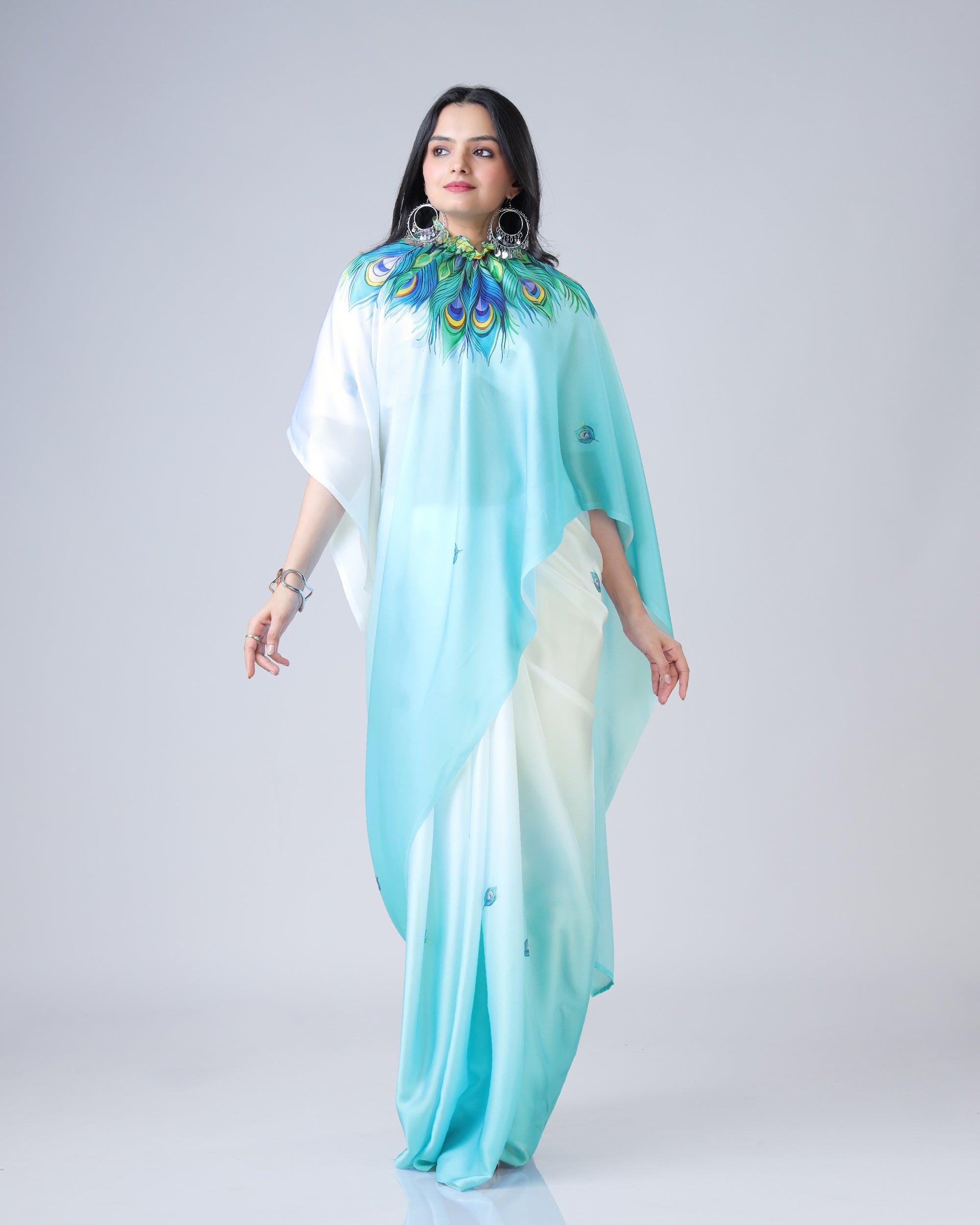 Exclusive Trendy Freehand Mandala Saree
