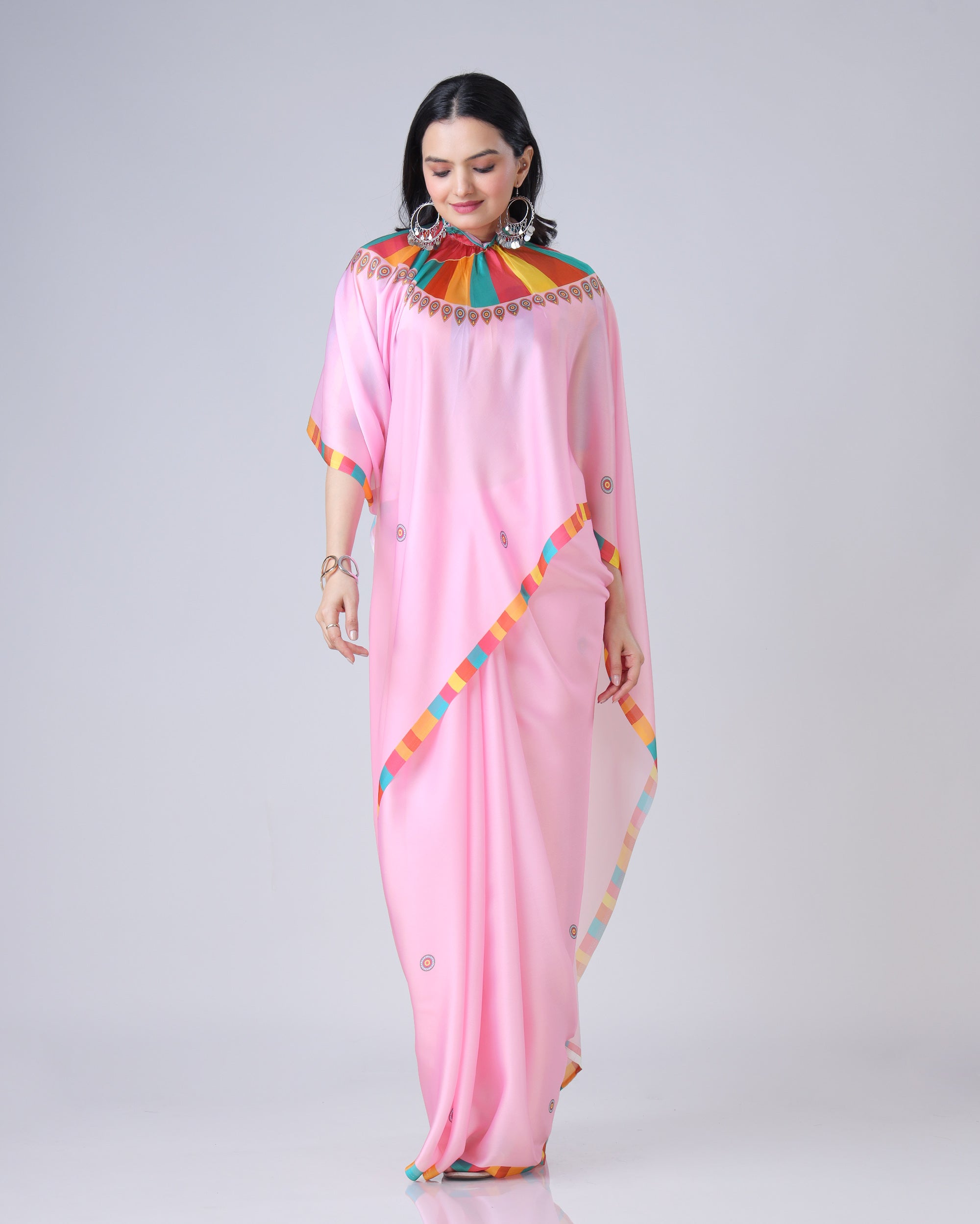 Exclusive Trendy Freehand Mandala Saree