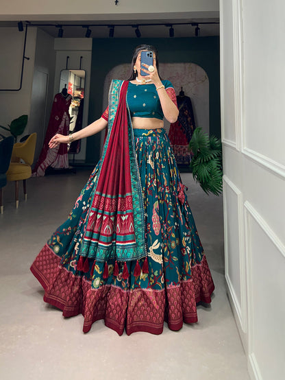 PatolaNoor Lehenga Set – Ethnic Prints with Gotta Patti Borders-Minimum Qty -10 Pic