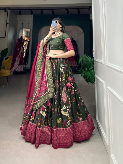 PatolaNoor Lehenga Set – Ethnic Prints with Gotta Patti Borders-Minimum Qty -10 Pic