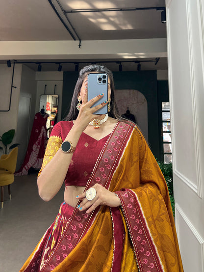 PatolaNoor Lehenga Set – Ethnic Prints with Gotta Patti Borders-Minimum Qty -10 Pic
