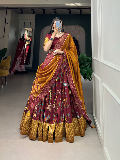 PatolaNoor Lehenga Set – Ethnic Prints with Gotta Patti Borders-Minimum Qty -10 Pic