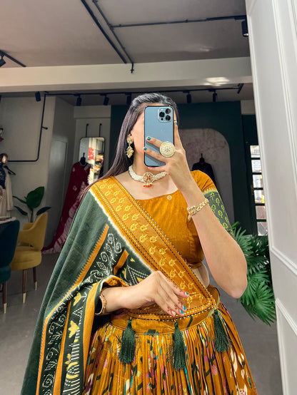 PatolaNoor Lehenga Set – Ethnic Prints with Gotta Patti Borders-Minimum Qty -10 Pic