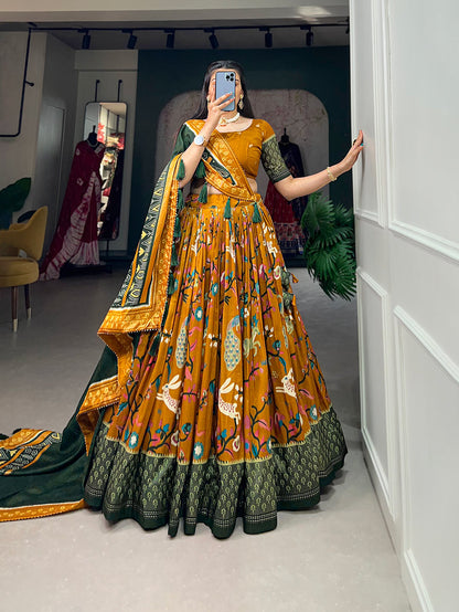 PatolaNoor Lehenga Set – Ethnic Prints with Gotta Patti Borders-Minimum Qty -10 Pic