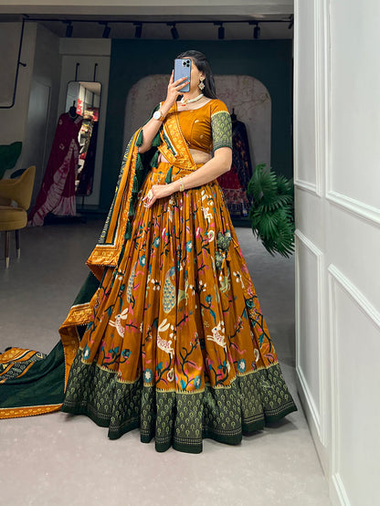 PatolaNoor Lehenga Set – Ethnic Prints with Gotta Patti Borders-Minimum Qty -10 Pic