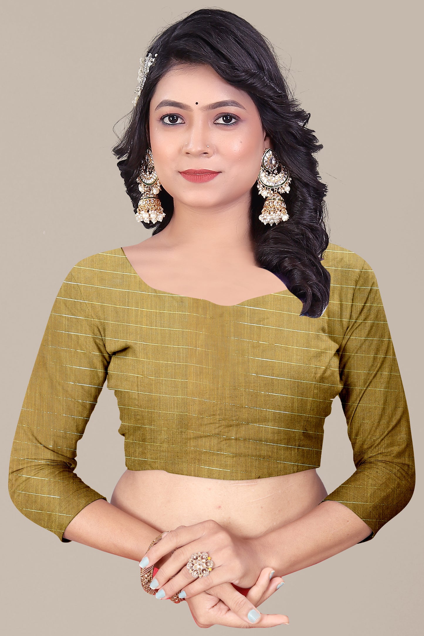 Elegant Pure Linen Saree with Silver Zari Lurex - Soft And Stylish Drape