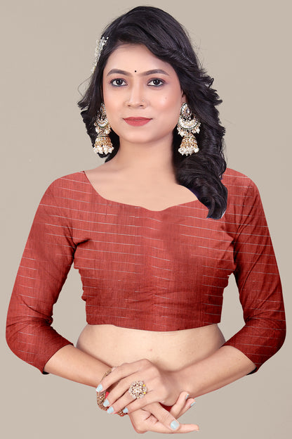 Silver Zari Lurex on Pure Linen Saree - Graceful Look All-Day Comfort