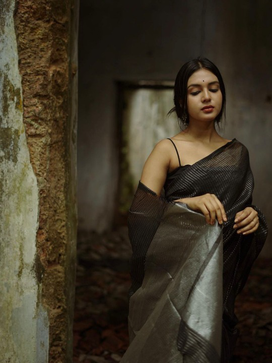 Graceful Jacquard Saree Featuring Stripes Jacqurd Work and a Richly Designed Pallu-Minimum Qty -10 Pic