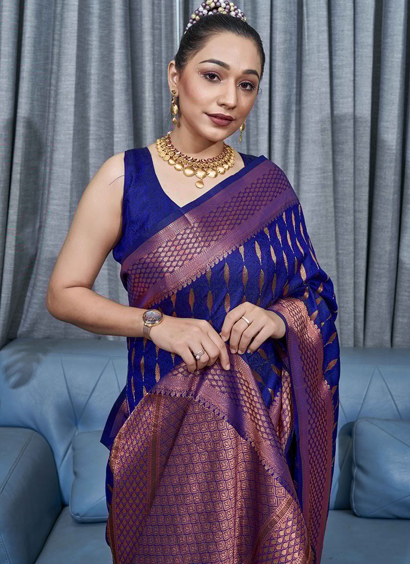 ShaadiShine: Banarasi Silk Saree with Attractive Jacquard for Wedding Glam-Minimum Qty -10 Pic