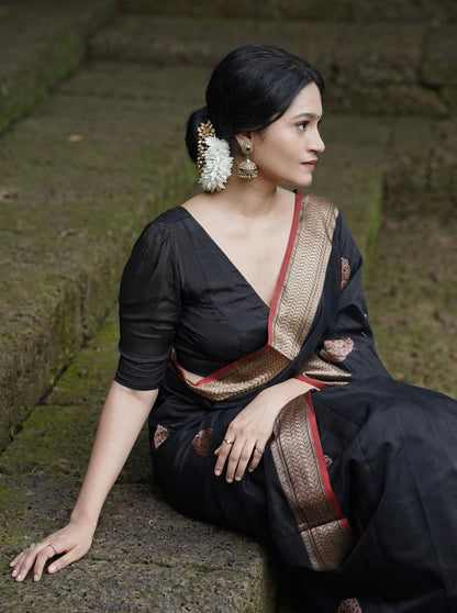 Silk Saree with Rich Pallu And Woven Blouse – Heavy Jacquard Work-Minimum Qty -10 Pic