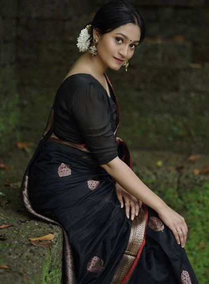 Silk Saree with Rich Pallu And Woven Blouse – Heavy Jacquard Work-Minimum Qty -10 Pic