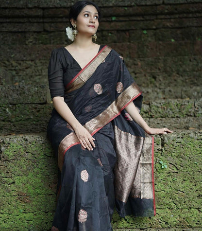 Silk Saree with Rich Pallu And Woven Blouse – Heavy Jacquard Work-Minimum Qty -10 Pic