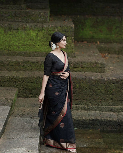 Silk Saree with Rich Pallu And Woven Blouse – Heavy Jacquard Work-Minimum Qty -10 Pic