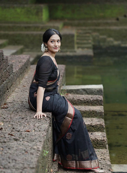 Silk Saree with Rich Pallu And Woven Blouse – Heavy Jacquard Work-Minimum Qty -10 Pic