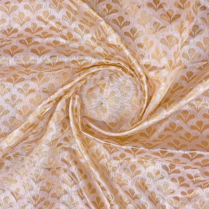 Gorgeous Golden Jacquard Word banarasi Soft Silk Saree
