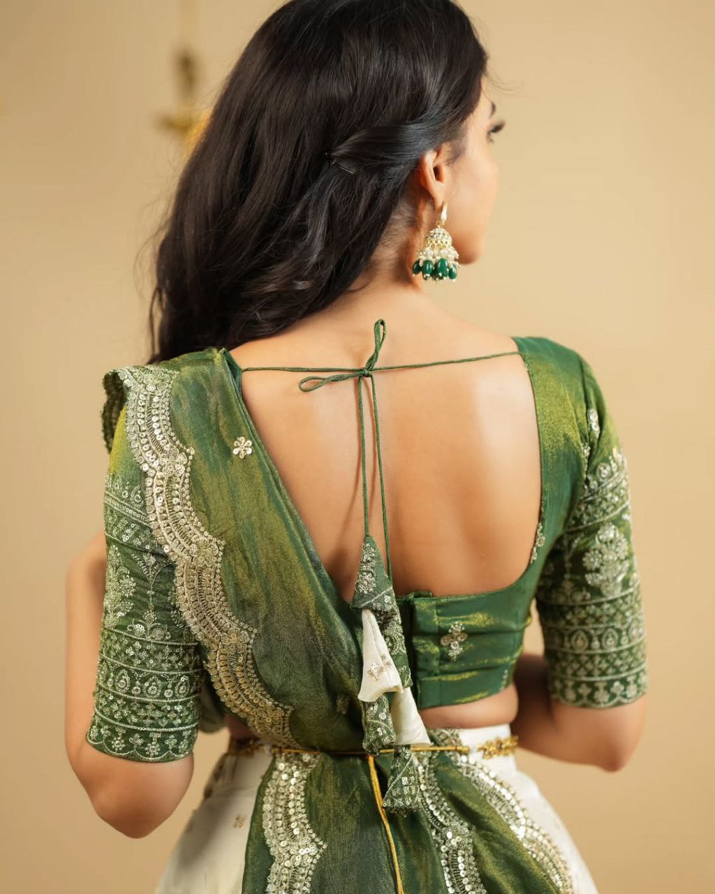 Heavy Embroidery Work Chinnon Lehenga With Unstiched Blouse And Contrast Dupatta